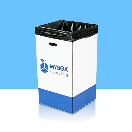 cardboard trash cans