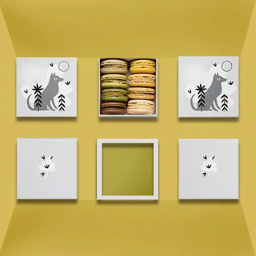 cookies boxes with window