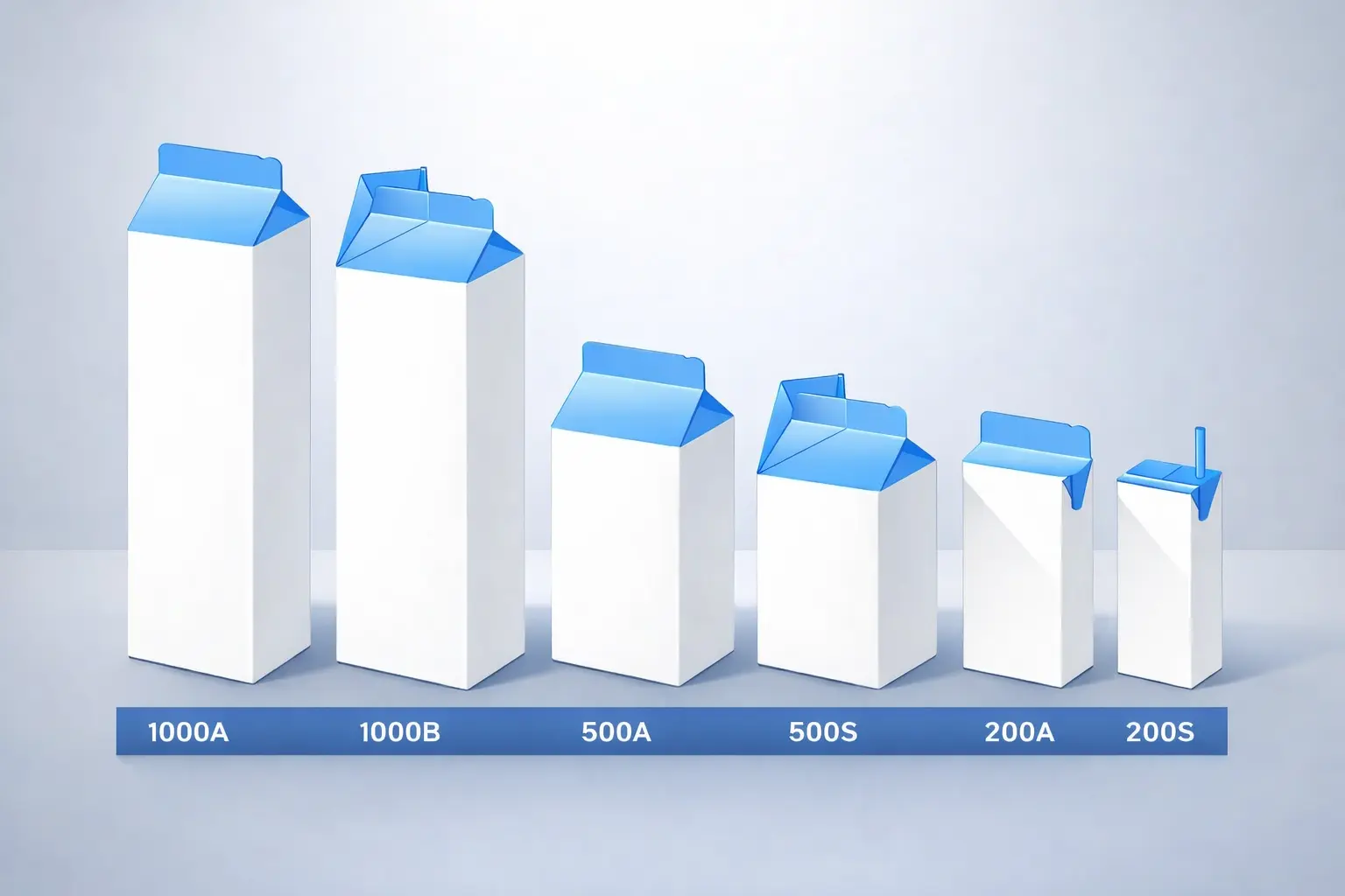 dimensions of a milk container box